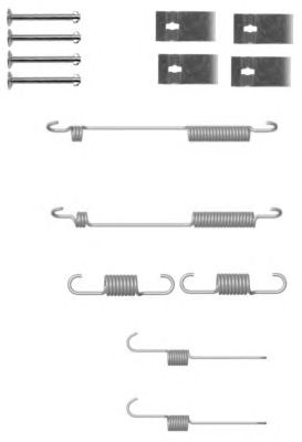 HELLA PAGID 8dz355200941 -  Комплектующие, тормозная колодка